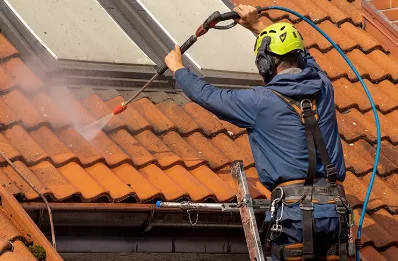 Démoussage et hydrofuge de toiture à la Caure